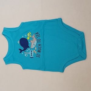 Baby so much to sea muscle tee onesie